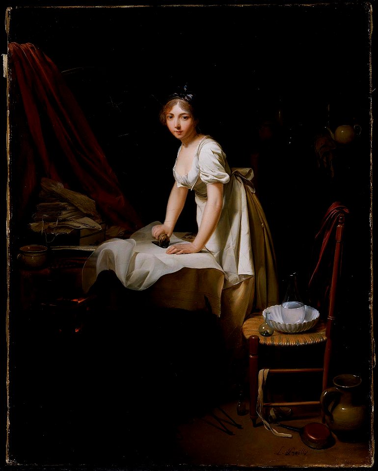 Louis-Léopold Boilly - Young Woman Ironing - 1983.10 - Museum of Fine Arts