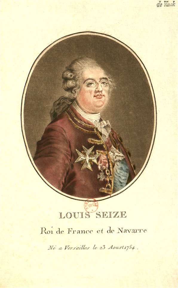 Louis XVI - Etampe 1785-89