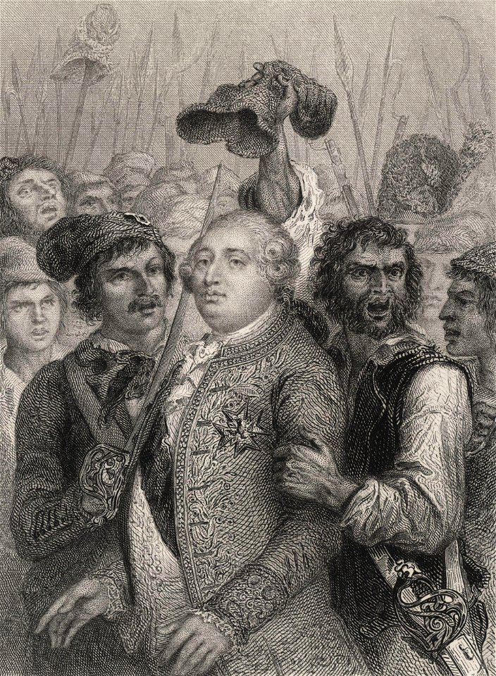 Louis XVI, King of France by Denis Auguste Marie Raffet borderless