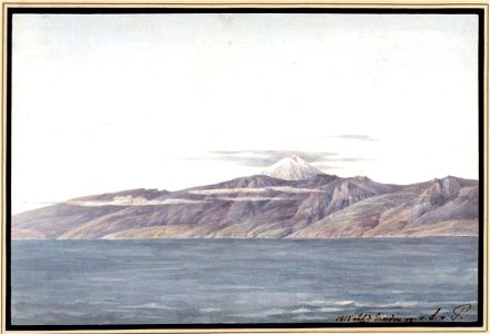 Louise van Panhuys, Ansicht von Teneriffa von der Westseite, 1815