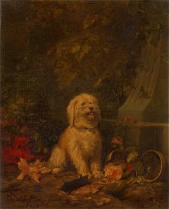 Louis-Eugène Lambert - Hondje bij een dode mol - SA 254 - Amsterdam Museum