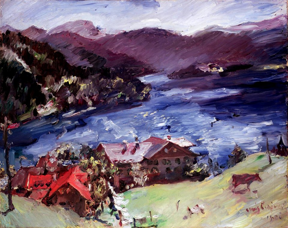 Lovis Corinth - Walchensee, Landschaft Mit Kuh - Free Stock ...