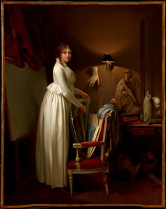 Louis-Léopold Boilly - The Artist's Wife in His Studio