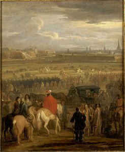 Louis XIV recevant la reddition de la citadelle de Cambrai le 18 avril 1677 (par Adam Frans van der Meulen) - Château de Versailles