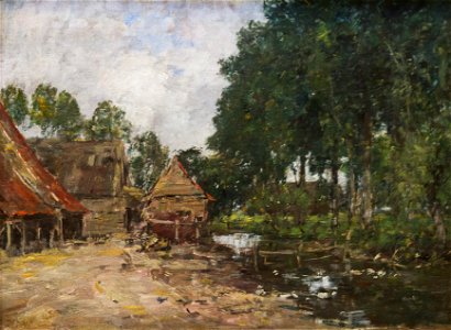 Louis-Eugène Boudin Cour de ferme