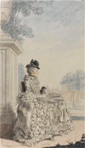 Louise-Anne-Madeleine de Vernon, marquise de Ségur. Free illustration for personal and commercial use.
