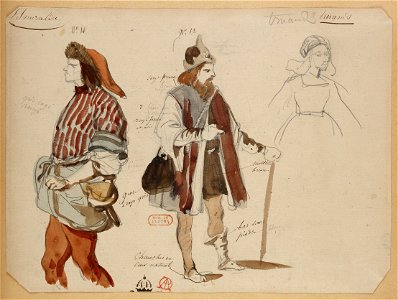 Louise Bertin - La Esmeralda - costume design by Louis Boulanger 20 - 11-12. Truands. -Truande-