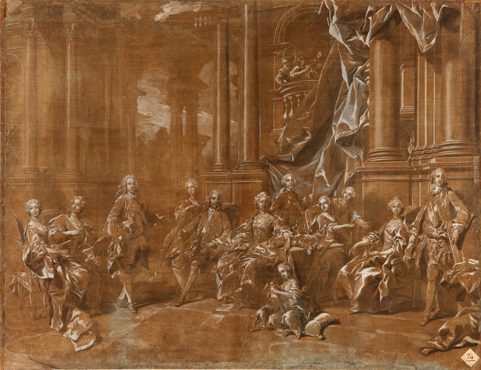 Louis-Michel Van Loo - La familia de Felipe V. - Google Art Project