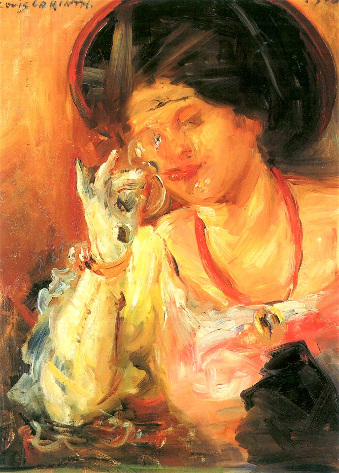 Lovis Corinth Dame mit Weinglas 1908