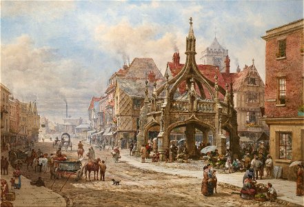 Louise Rayner Salisbury The Poultry Cross