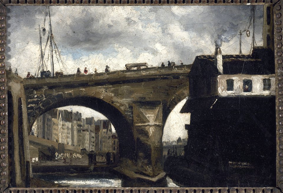Louis-Godefroy Jadin - Le pont et la pompe Notre-Dame - P181 - Musée Carnavalet