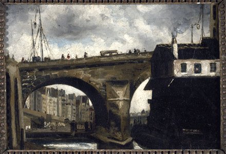 Louis-Godefroy Jadin - Le pont et la pompe Notre-Dame - P181 - Musée Carnavalet