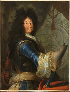 Louis XIV, roi de France, devant le soleil rhodien (par Philippe Vignon) - Château de Versailles
