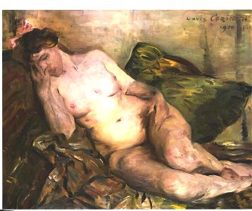 Lovis Corinth - Ruhender Akt - 1910