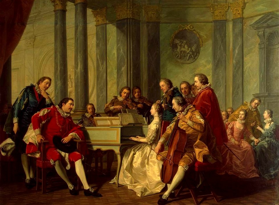 Louis-Michel van Loo - Sextet - WGA13443