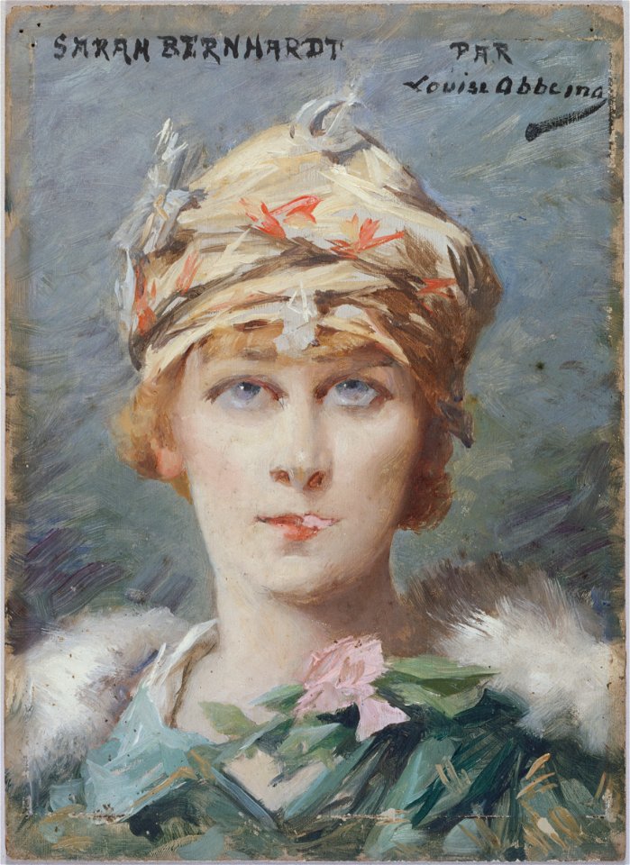 Louise Abbéma - Portrait de Sarah Bernhardt (1844-1923), dans le rôle d'Adrienne Lecouvreur - P2737 - Musée Carnavalet
