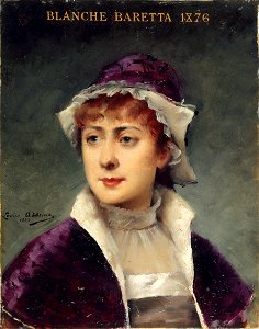 Louise Abbéma - Portrait de Blanche Baretta (1855-1939), sociétaire de la Comédie-Française - P1116 - Musée Carnavalet