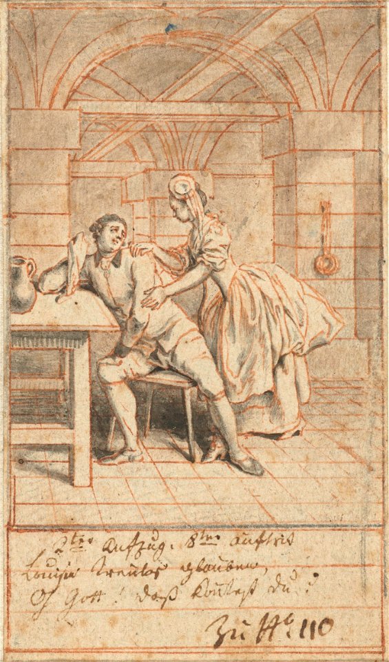 Louise Visiting Alexis in Prison by Daniel Chodowiecki Rijksmuseum Amsterdam RP-T-1953-244