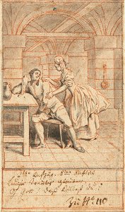 Louise Visiting Alexis in Prison by Daniel Chodowiecki Rijksmuseum Amsterdam RP-T-1953-244