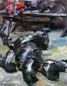 Lovis Corinth Rüstungsteile im Atelier 1918