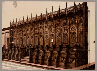 Louvain. L'Eglise St. Gertrude. Les Stalles à Droite LCCN2017659143