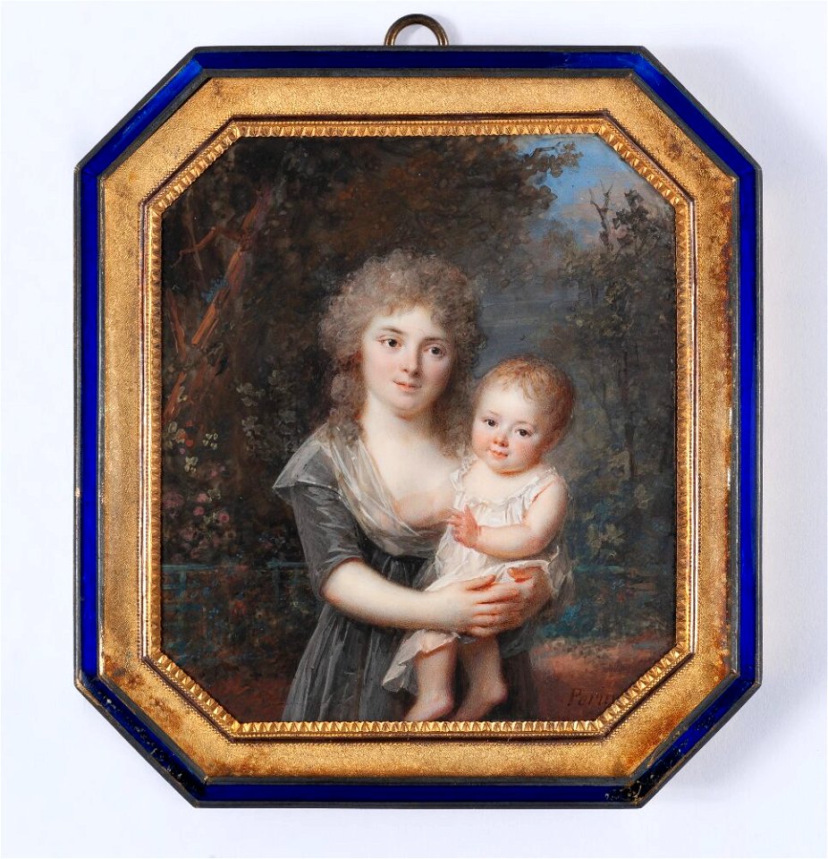 Louis-Lié Périn-Salbreux - Adélaïde Roslin, née Abraham de Tours (b. 1773) and her Eldest Son Abraham (1794-1870) - NMB 2763 - Nationalmuseum