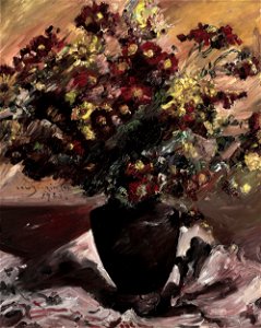 Lovis Corinth - Gelbe und rote Astern