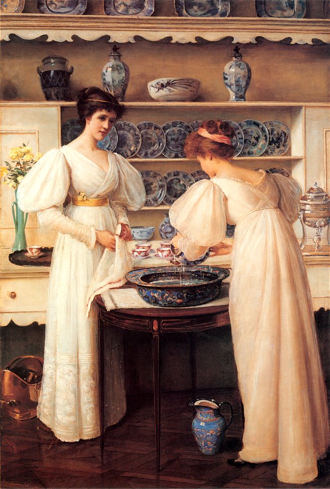 Louise Jopling - Blue and White, 1896