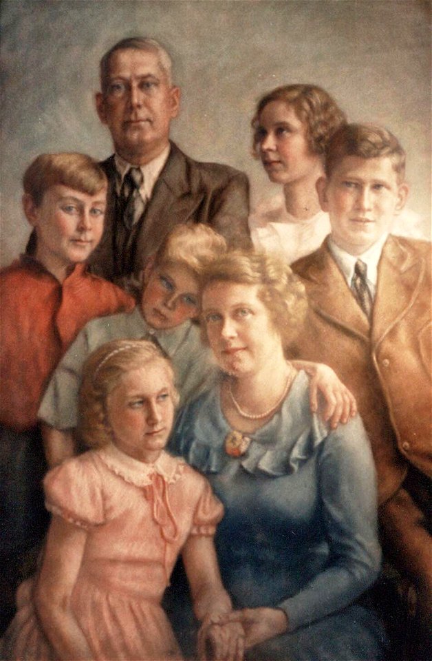 Louise Jama-van Raders - Portret van de familie De Jongh-Hees