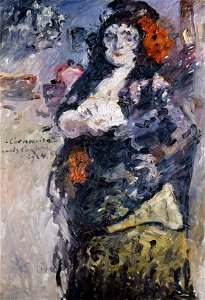 Lovis Corinth - Carmencita, Portrait of Charlotte Berend-Corinth in Spanish Dress - Google Art Project