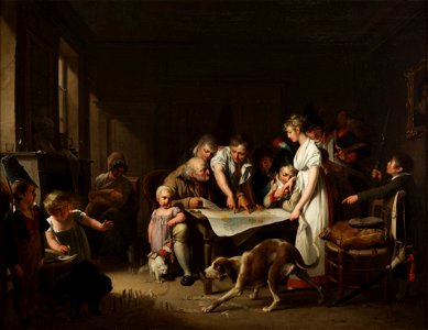 Louis-Léopold Boilly - The Reading of the Bulletin of the Grand... - 74-1989 - Saint Louis Art Museum