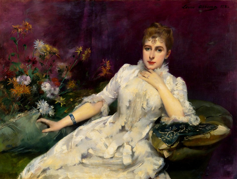 Louise Abbéma La dame avec les fleurs 1883