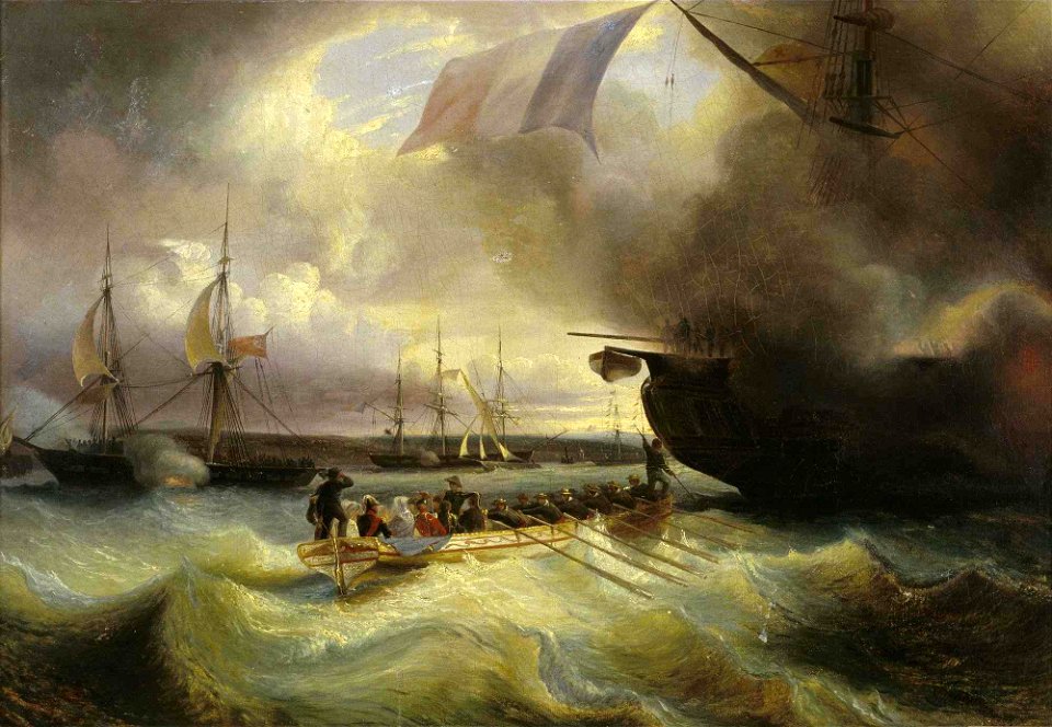 Louis-Philippe et sa famille dans la rade de Cherbourg