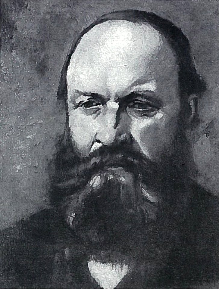 Lovis Corinth BC 3 Männliches Porträt 1879 sw