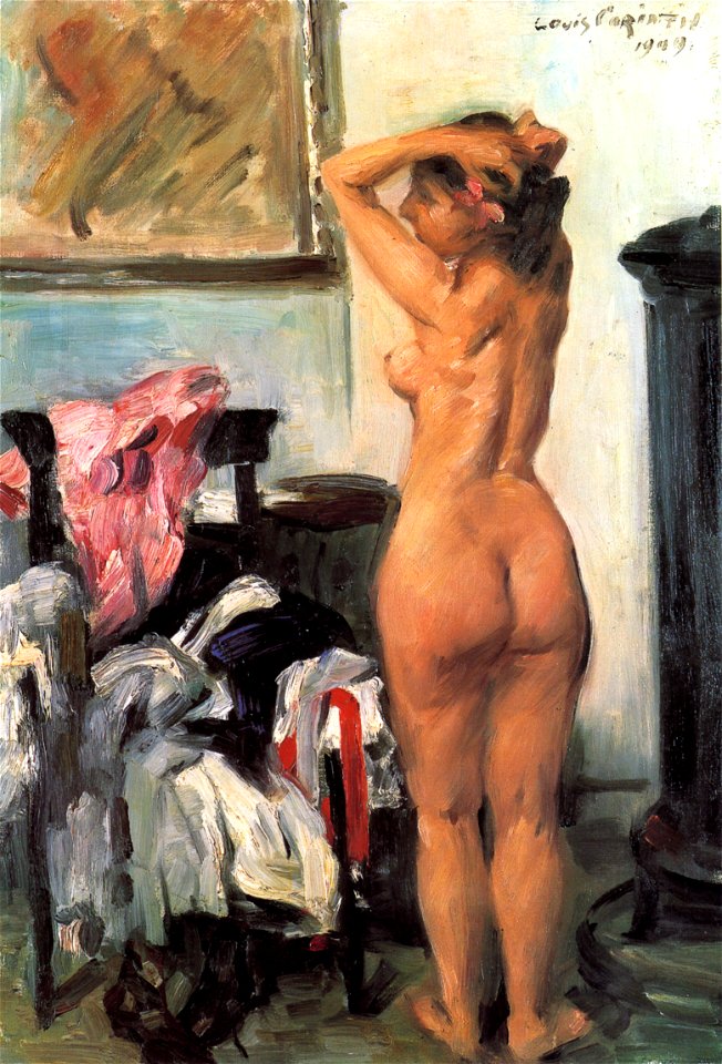 Lovis Corinth Modellpause 1909