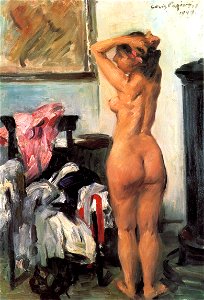 Lovis Corinth Modellpause 1909