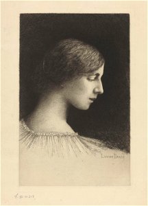 Louise Danse - Portrait de Melle H. Dethier - Graphic work - Royal Library of Belgium - S.III 41318