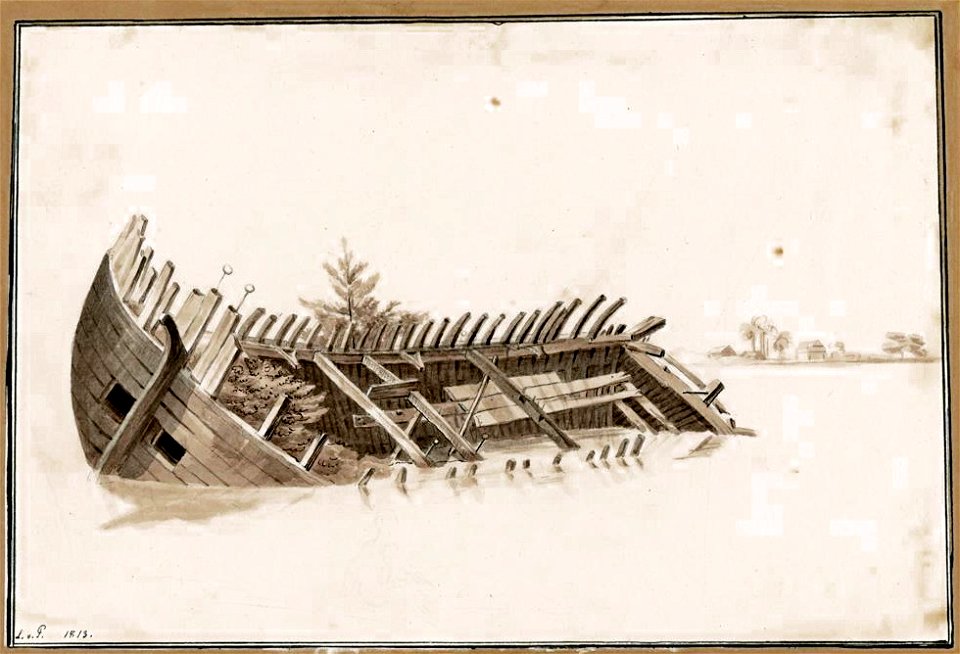 Louise van Panhuys, Eine Skitze von der Plantage Blaue Berge, 1813