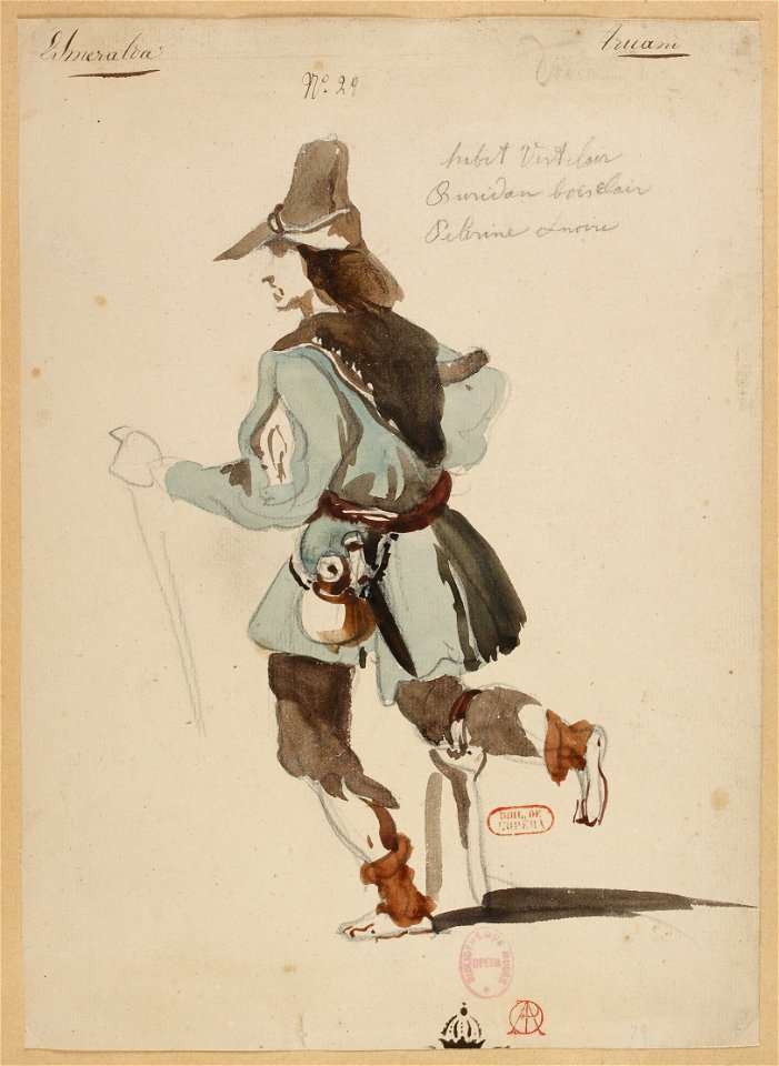 Louise Bertin - La Esmeralda - costume design by Louis Boulanger 10 - 20. Truand