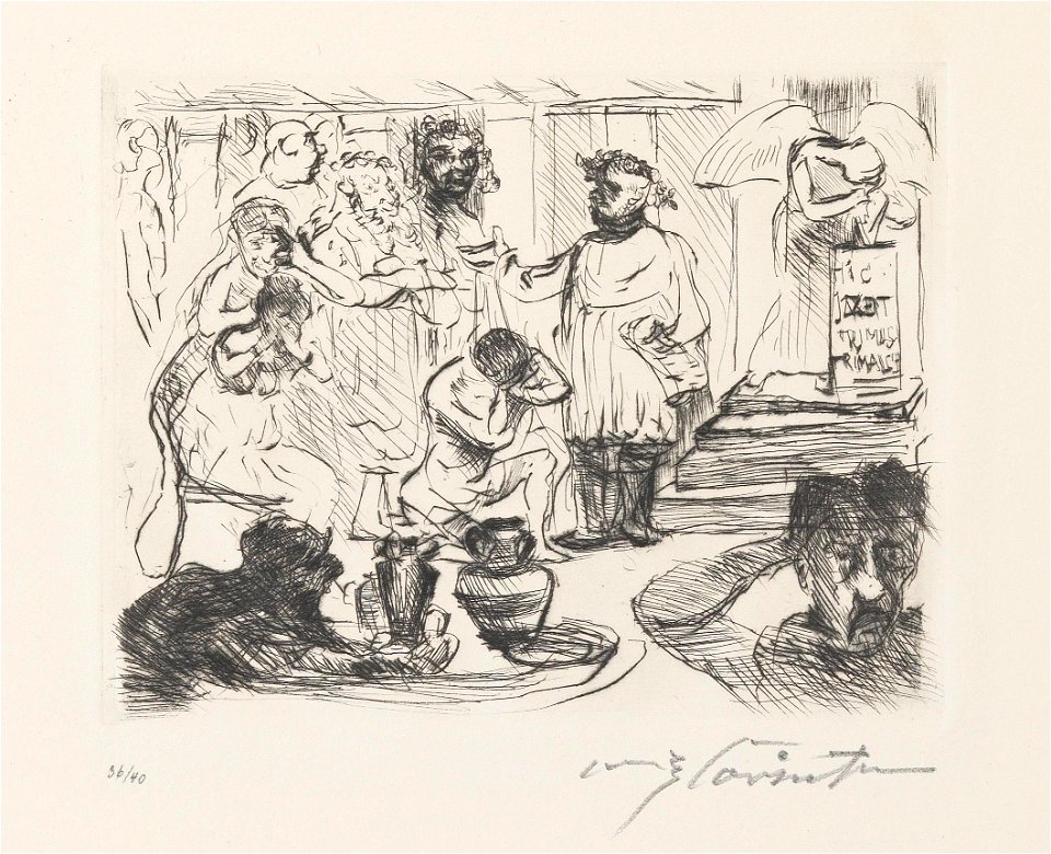 Lovis Corinth Gastmahl des Trimalchio 04