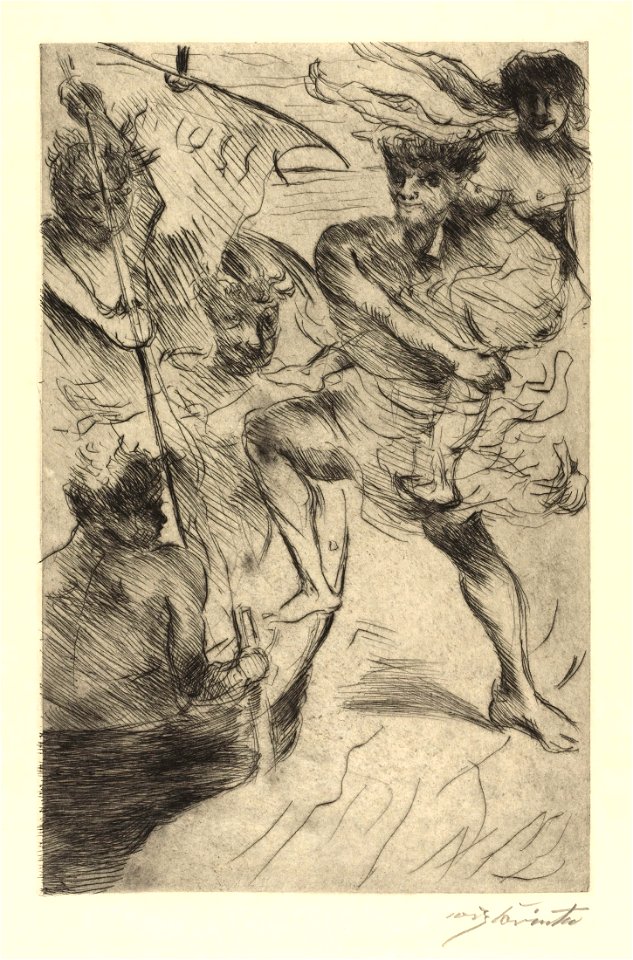 Lovis Corinth Abduction of Helen 1919