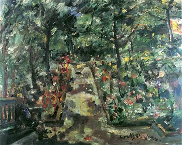 Lovis Corinth Garten in Berlin-Westend 1925