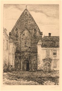 Louise Danse - L'abbaye de la Cambre - Graphic work - Royal Library of Belgium - S.III 8182