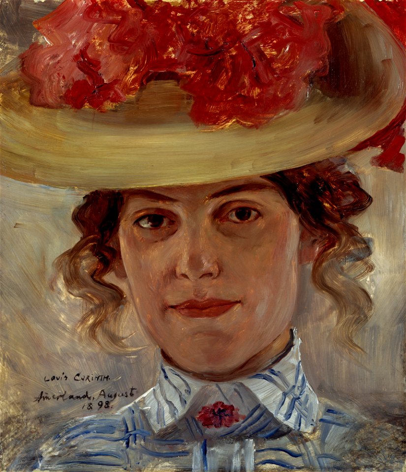 Lovis Corinth - Frau Halbe mit Strohhut - G 13004 - Lenbachhaus