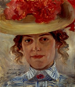 Lovis Corinth - Frau Halbe mit Strohhut - G 13004 - Lenbachhaus