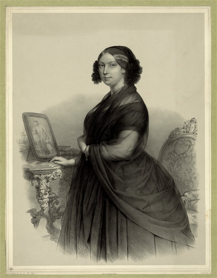 Louise-Marie-Thérèse de Bourbon, Princesse de France) - Luigi Rossi dis dal vero ; Léon-Noël litog LCCN2006676677