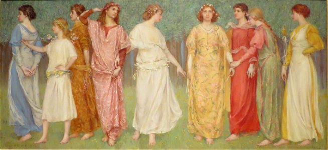 Louise Howland King Cox, A Rondel, 1892, oil on canvas, High Museum of Art, Atlanta, Georgia