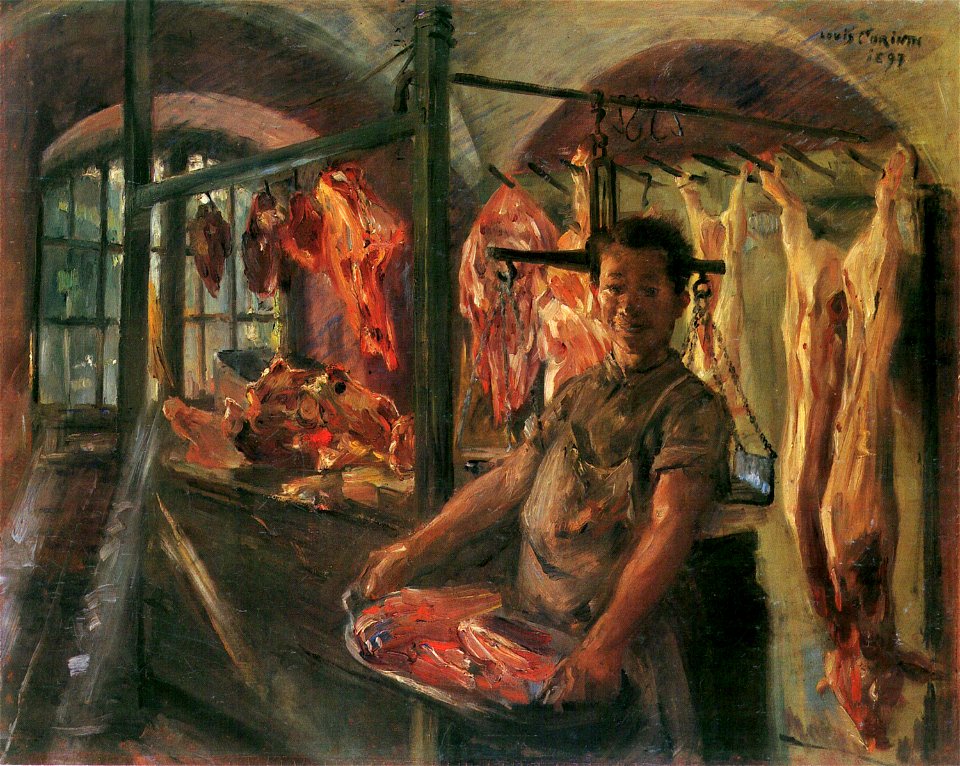Lovis Corinth Schlachterladen 1897