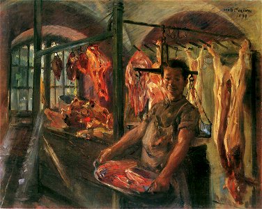 Lovis Corinth Schlachterladen 1897