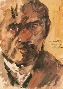 Lovis Corinth Selbstbildnis 1921. Free illustration for personal and commercial use.